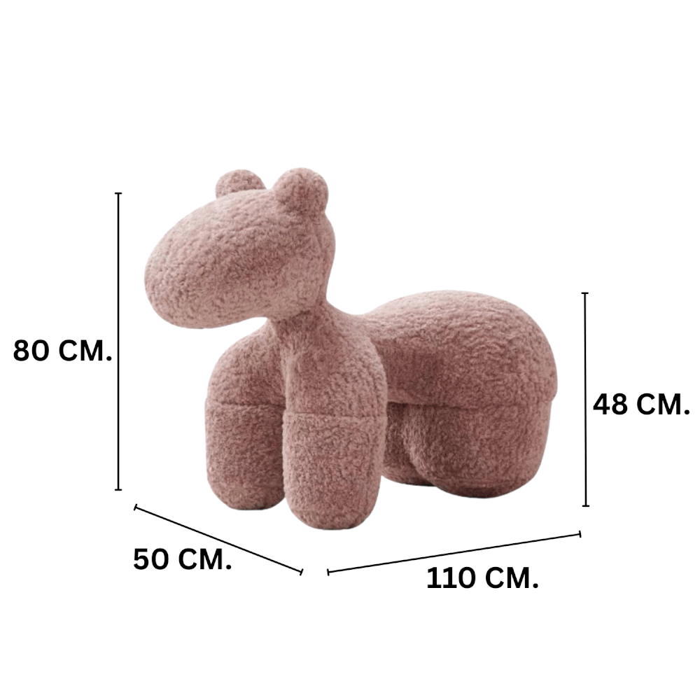 สตูล MY DOLLS HOUSE PONY FURRY 80 ซม. สีชมพูม่วง_1